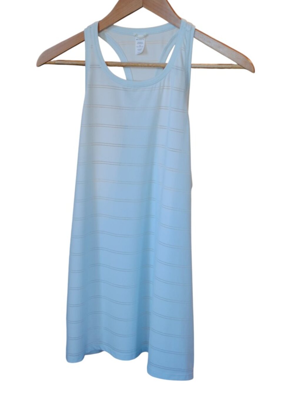 Athleta M Tank Work Out Run Light Blue Green